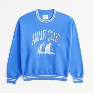 Abercrombie & Fitch Blue Crewneck Sweater
